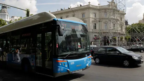 Un autobús de la EMT en Madrid Un autobús de la EMT en Madrid