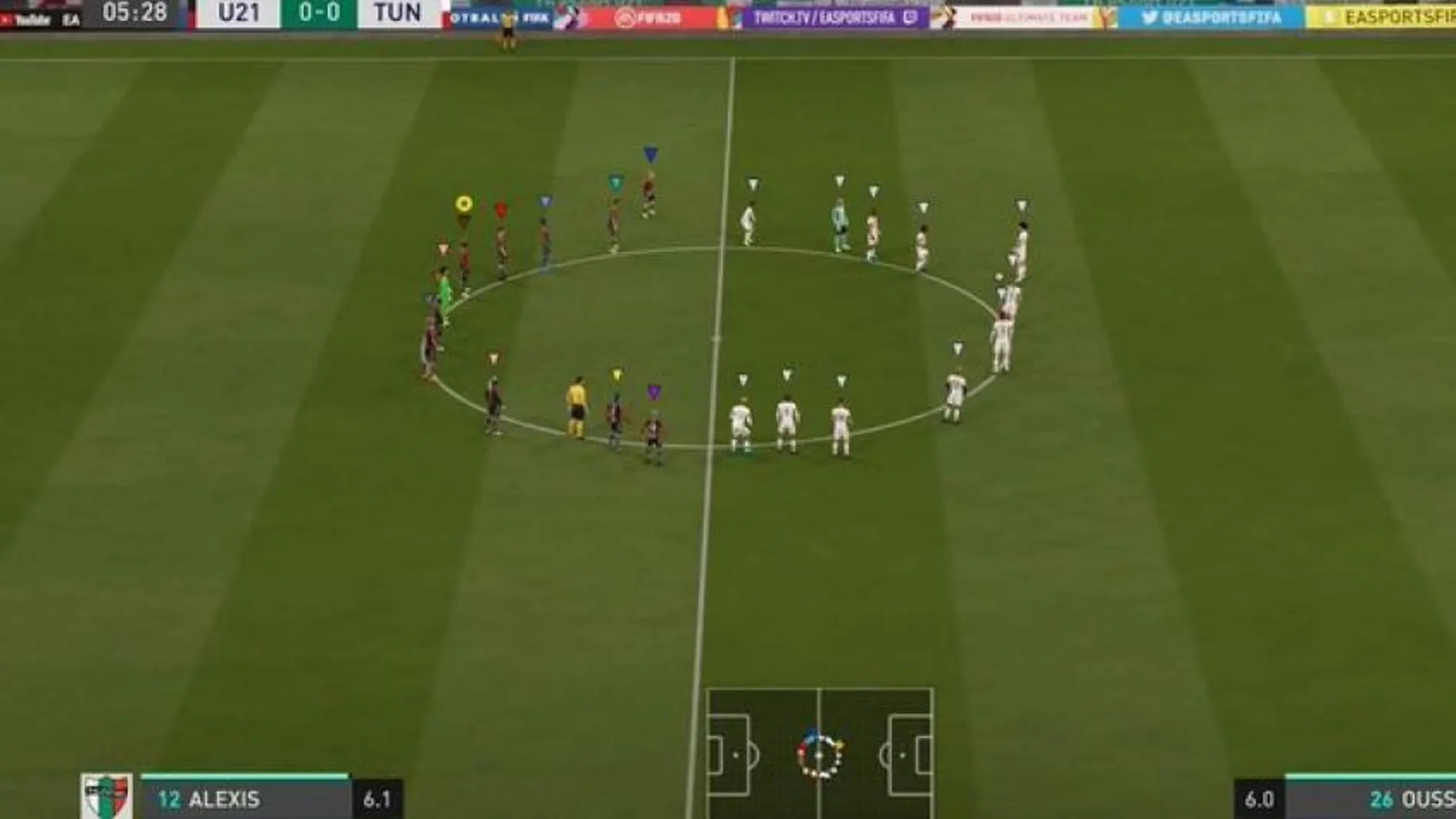 Minuto de silencio viral en el FIFA 20 Minuto de silencio viral en el FIFA 20