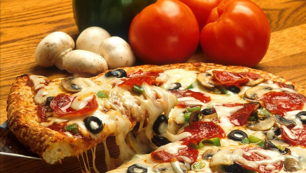 Imagen de archivo de una pizza