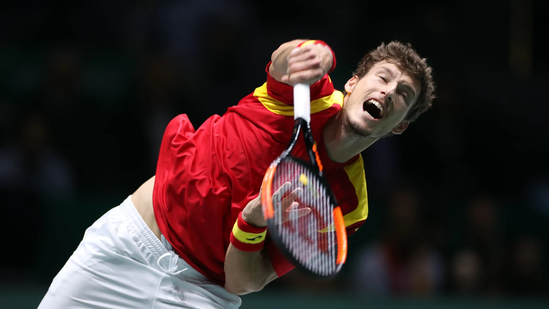Pablo Carreño al saque Pablo Carreño al saque