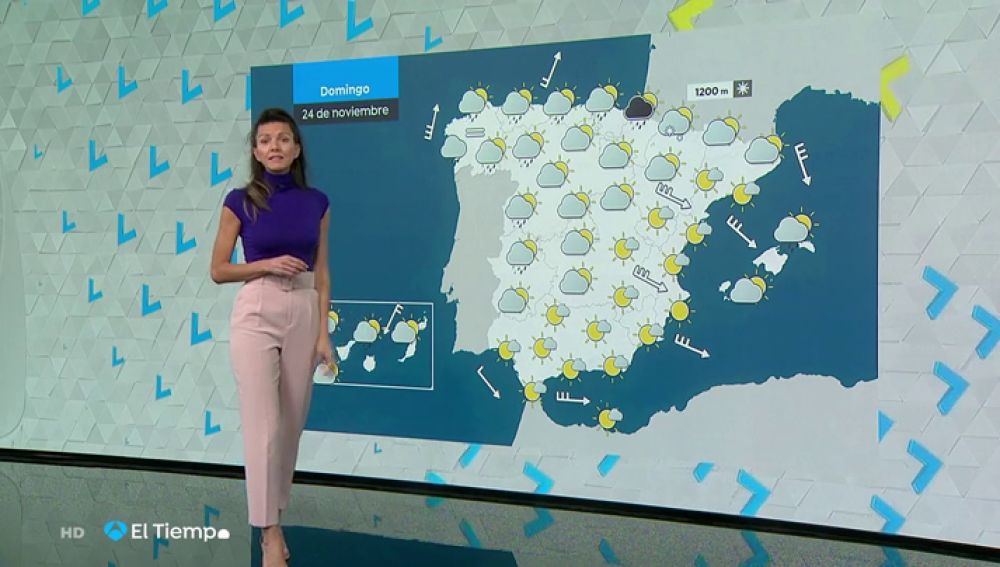 El último domingo de noviembre llega con frío y nubes en casi toda España