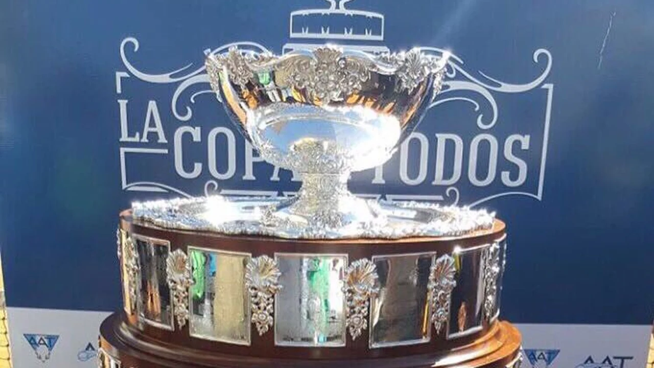 El trofeo de la Copa Davis El trofeo de la Copa Davis