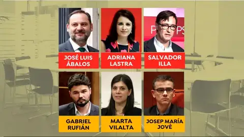 Mesa de negociación PSOE - ERC Mesa de negociación PSOE - ERC
