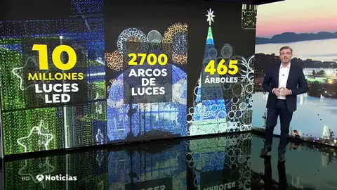 Vigo enciende las luces de Navidad y bate el récord del año pasado: 10.000 millones de luces led Vigo enciende las luces de Navidad y bate el récord del año pasado: 10.000 millones de luces led