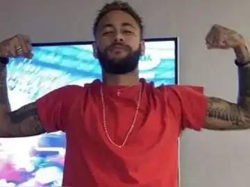 Neymar tras el triunfo de Flamengo Neymar tras el triunfo de Flamengo