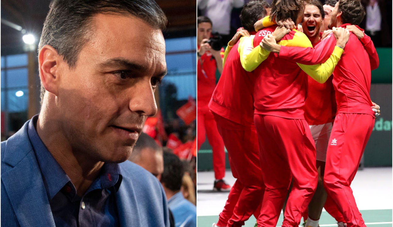 Pedro Sánchez felicita al equipo español de la Copa Davis