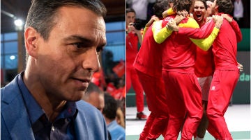 Pedro Sánchez felicita al equipo español de la Copa Davis