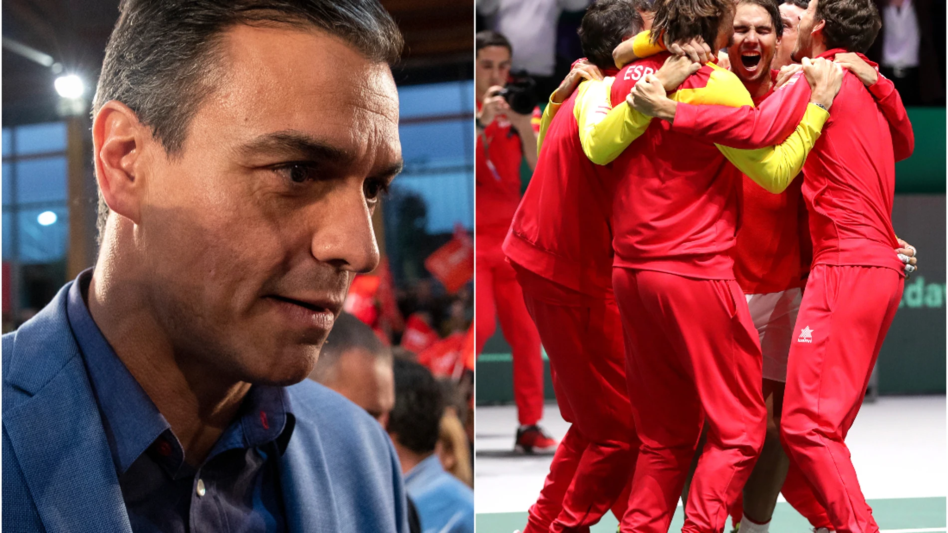 Pedro Sánchez felicita al equipo español de la Copa Davis Pedro Sánchez felicita al equipo español de la Copa Davis