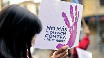Pancarta en una manifestación contra la violencia de género. Pancarta en una manifestación contra la violencia de género.