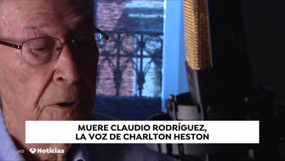Muere Claudio Rodríguez, doblador de Charlton Heston o Burt Lancaster 