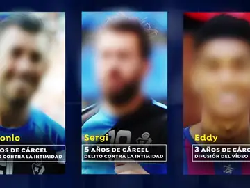 La Fiscalía pide cinco años de cárcel para los futbolistas Sergi Enrich y Antonio Luna por la difusión de su vídeo sexual La Fiscalía pide cinco años de cárcel para los futbolistas Sergi Enrich y Antonio Luna por la difusión de su vídeo sexual