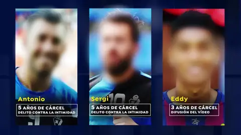 La Fiscalía pide cinco años de cárcel para los futbolistas Sergi Enrich y Antonio Luna por la difusión de su vídeo sexual La Fiscalía pide cinco años de cárcel para los futbolistas Sergi Enrich y Antonio Luna por la difusión de su vídeo sexual