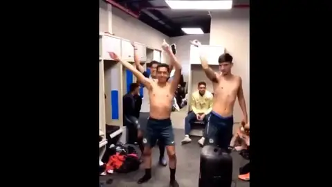 Varios jugadores del América se burlan de una canción contra la violencia de género Varios jugadores del América se burlan de una canción contra la violencia de género