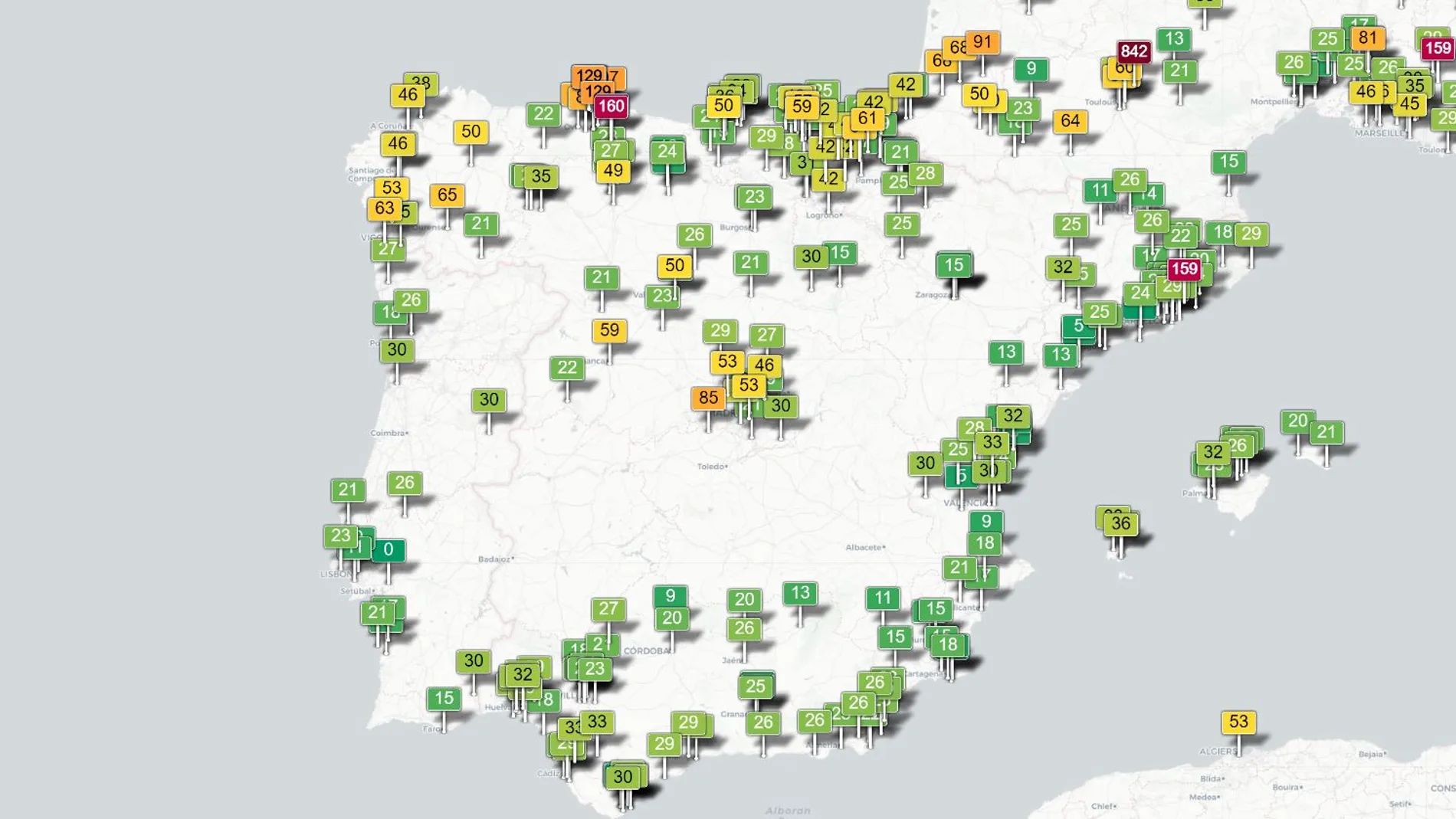 Calidad del aire en España Calidad del aire en España