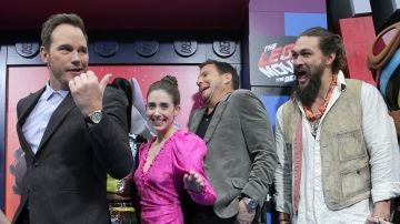 Chris Pratt y Jason Momoa en la premiere de 'La LEGO película' Chris Pratt y Jason Momoa en la premiere de 'La LEGO película'