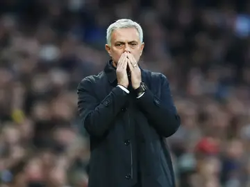Mourinho durante un partido del Tottenham Mourinho durante un partido del Tottenham