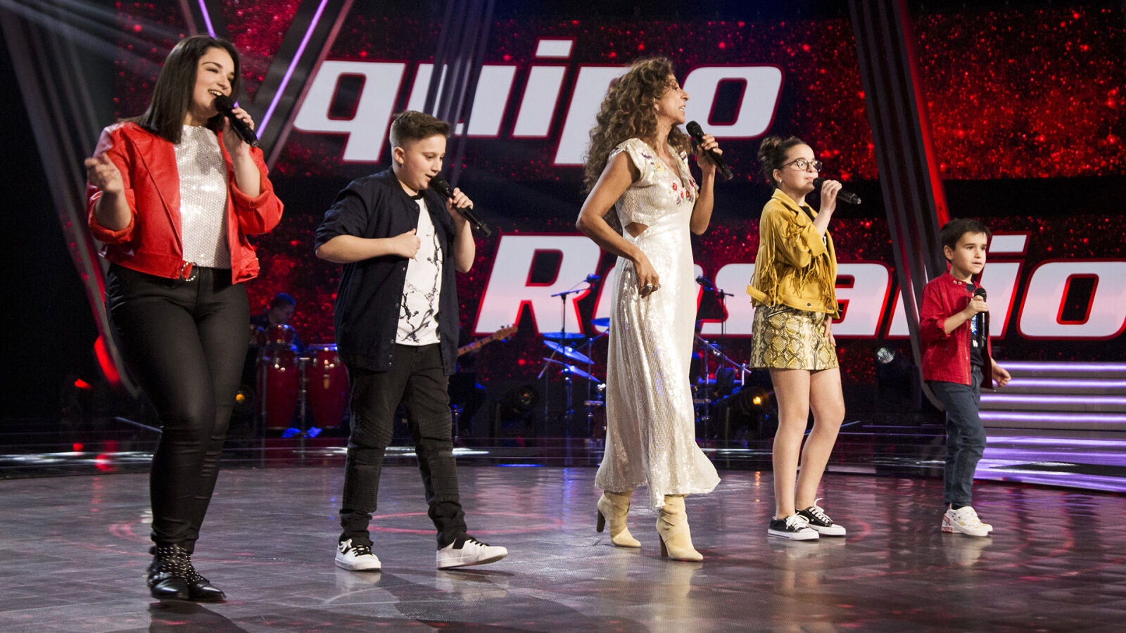 Rosario Flores canta ‘Se me olvidó quererte’ con su equipo en la Semifinal de ‘La Voz Kids’