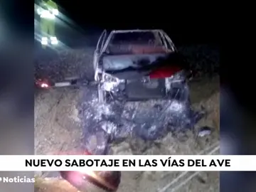 Sabotaje en las vías del AVE en Girona Sabotaje en las vías del AVE en Girona