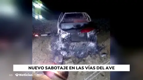 Sabotaje en las vías del AVE en Girona Sabotaje en las vías del AVE en Girona