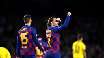 Inter de Milán - Barcelona: Griezmann y Lenglet durante un partido de Champions