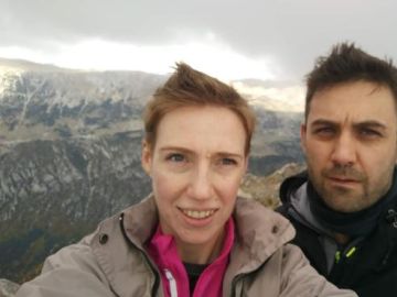 Audrey Mash junto a su marido