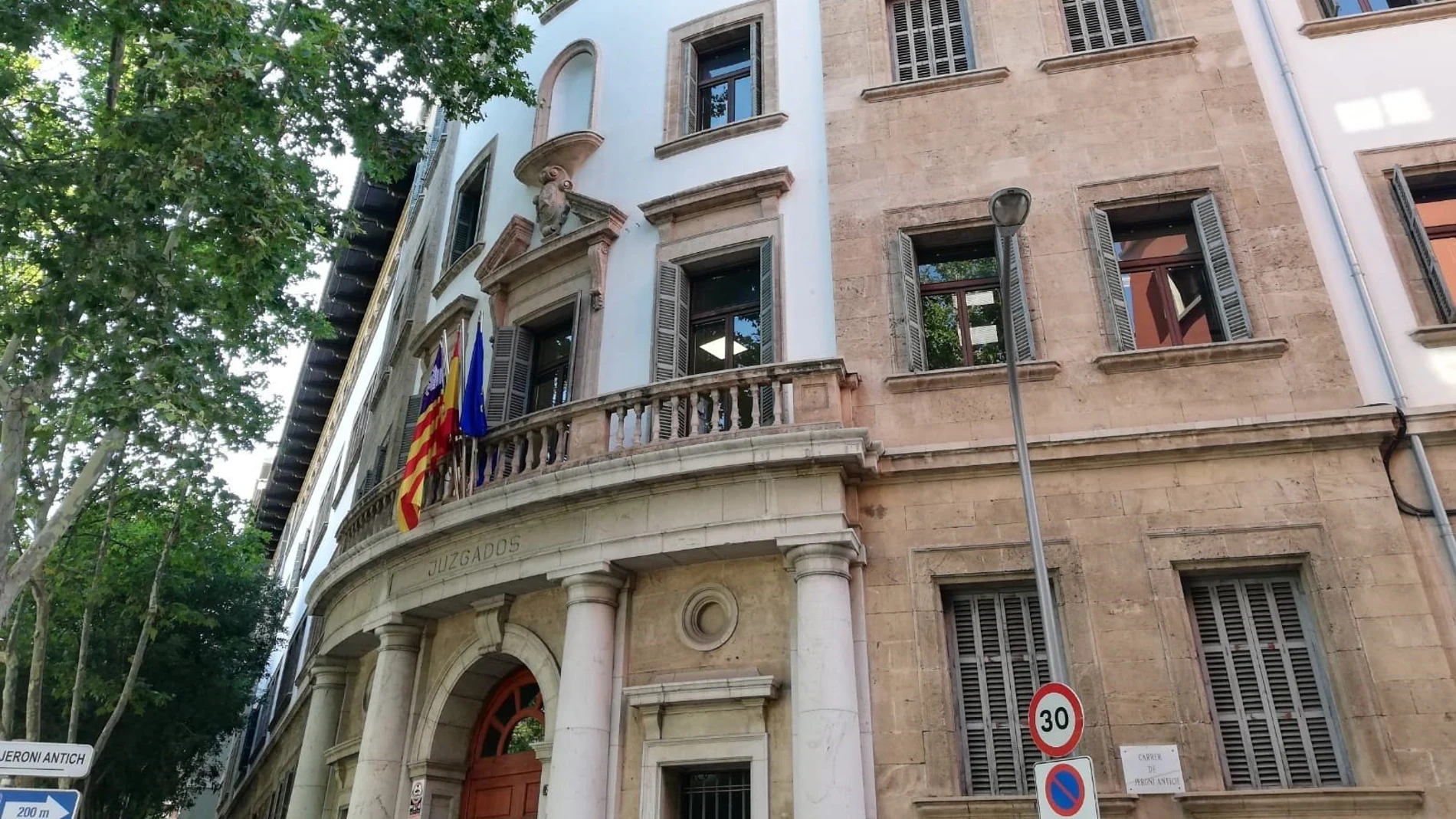 El edificio de los Juzgados de Palma, en Avenida Alemania El edificio de los Juzgados de Palma, en Avenida Alemania