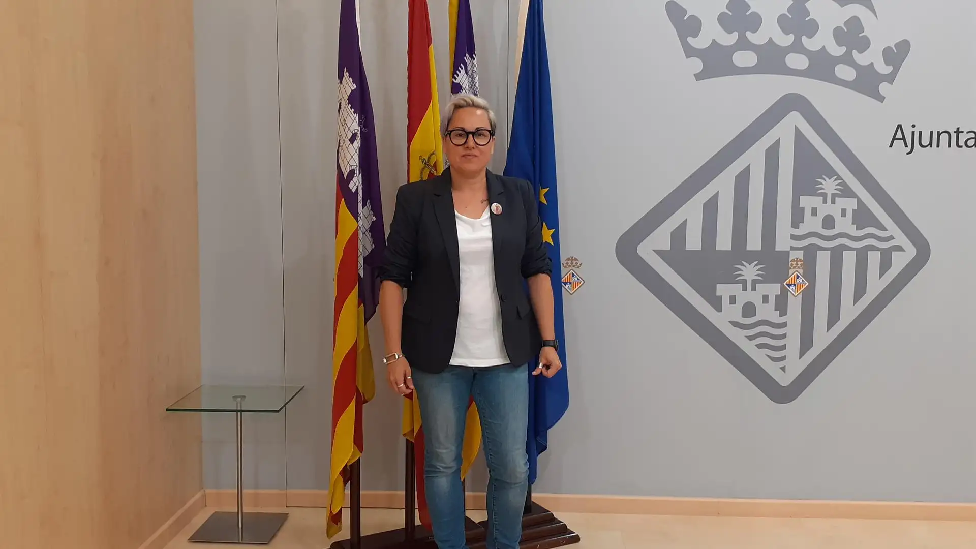 Sonia Vivas en el Ayuntamiento de Palma