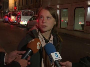 Antena 3 Noticias habla con Greta Thunberg en Lisboa antes de partir hacia Madrid