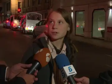 Antena 3 Noticias habla con Greta Thunberg en Lisboa antes de partir hacia Madrid Antena 3 Noticias habla con Greta Thunberg en Lisboa antes de partir hacia Madrid