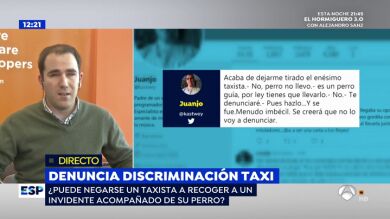 Un taxista se niega a llevar a Juanjo, invidente, por ir acompañado de su perro guía