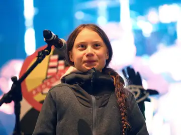 La joven activista sueca Greta Thunberg La joven activista sueca Greta Thunberg
