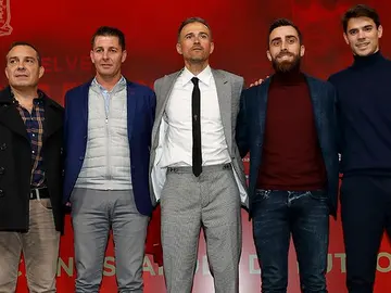 Luis Enrique y su cuerpo técnico Luis Enrique y su cuerpo técnico