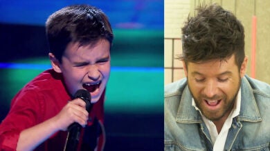 Pablo López reacciona ante la espectacular actuación de Daniel García en 'La Voz Kids' cantando 'El mundo'