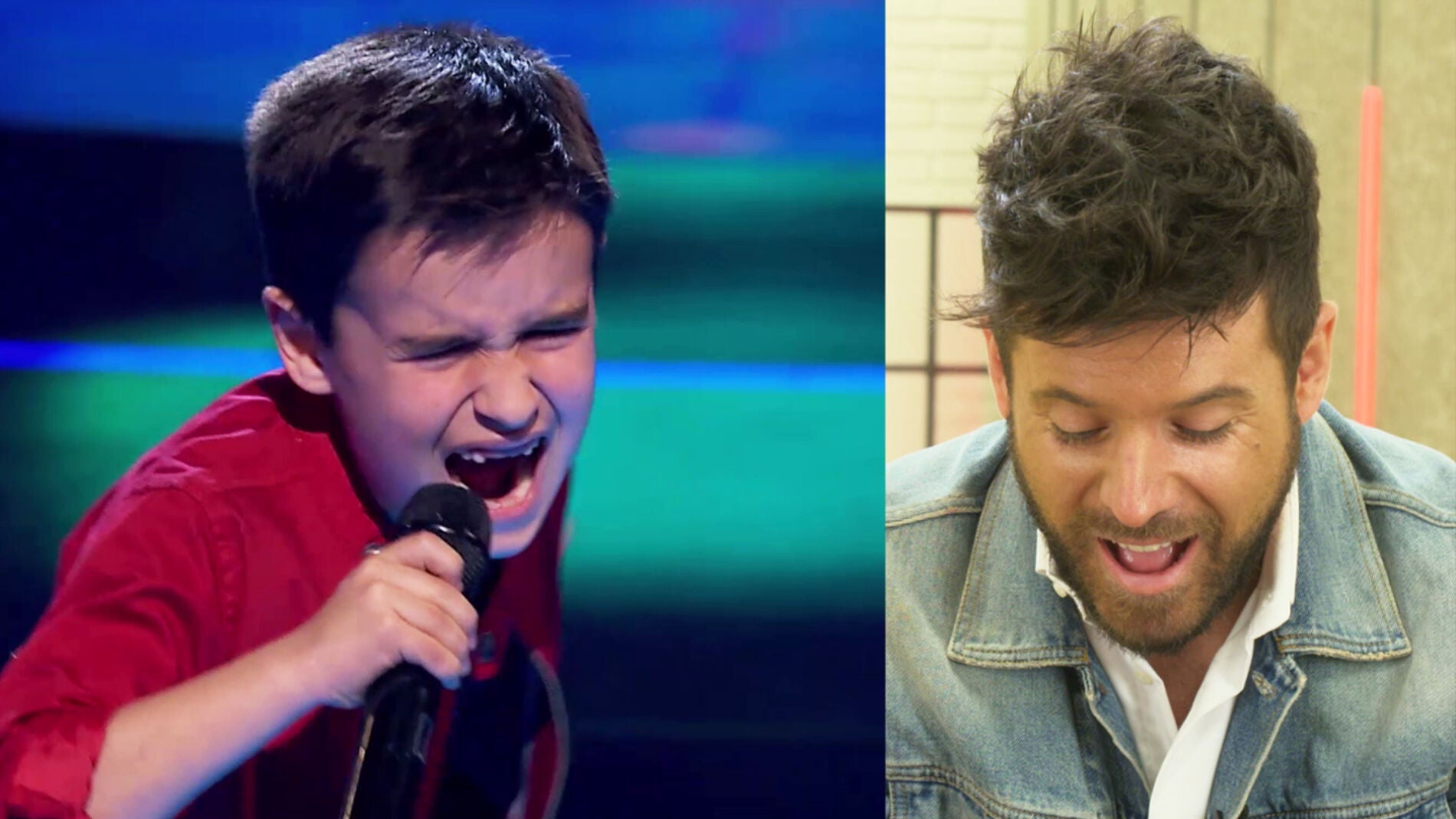 Pablo L&oacute;pez reacciona ante la espectacular actuaci&oacute;n de Daniel Garc&iacute;a en 'La Voz Kids' cantando 'El mundo'