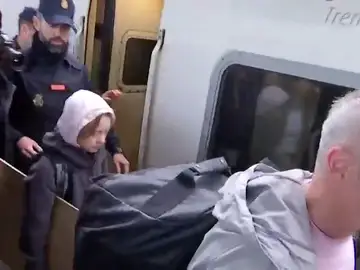 Greta Thunberg, en Madrid tras 24 días de viaje Greta Thunberg, en Madrid tras 24 días de viaje