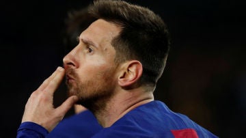Lionel Messi, con el Barça