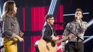 Una versión inédita de 'Dígale' en las voces de David Bisbal, María Expósito y Salvador Bermúdez en la Semifinal de 'La Voz Kids'