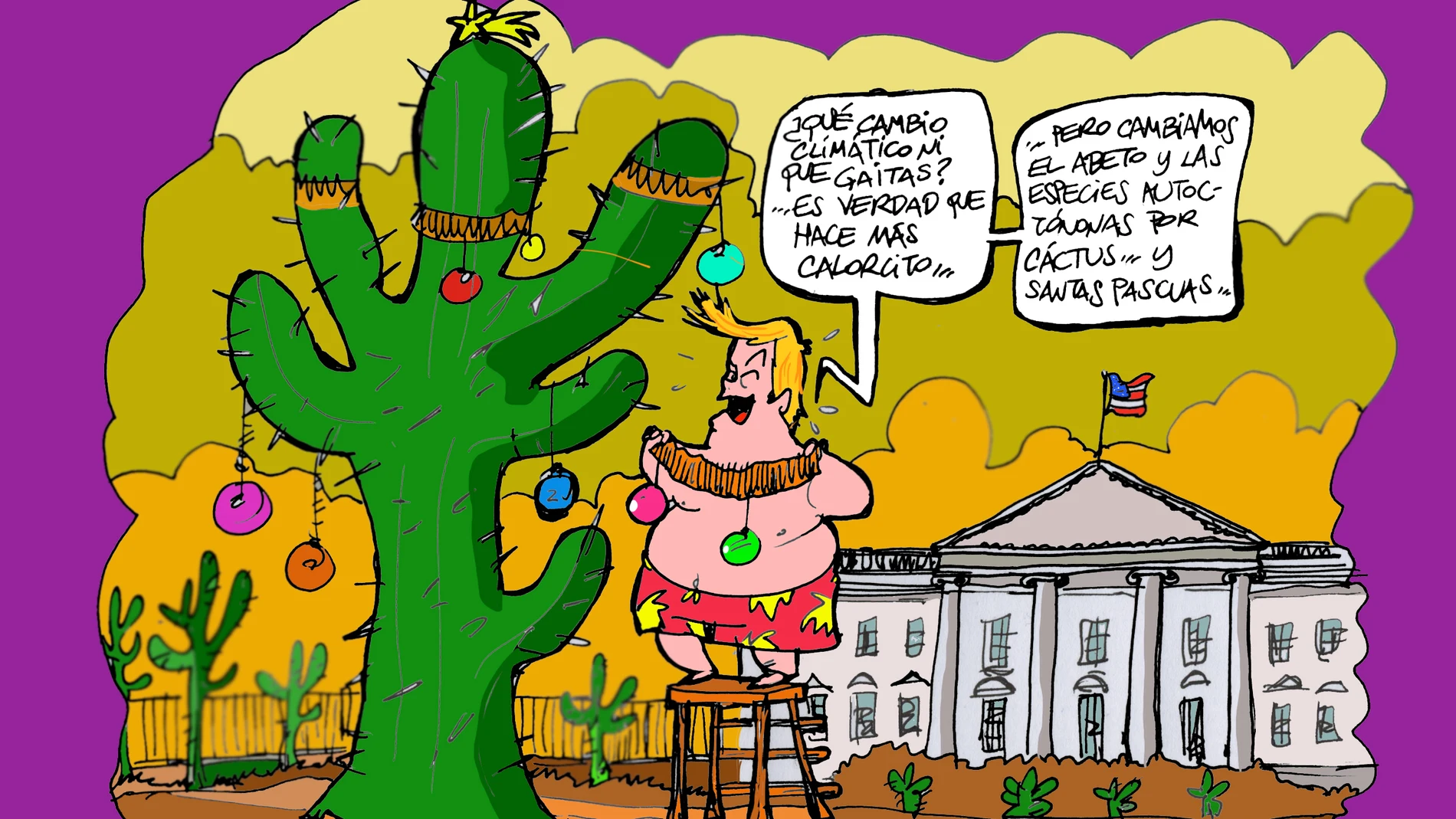 Donald Trump, en la viñeta gráfica de esta semana Donald Trump, en la viñeta gráfica de esta semana