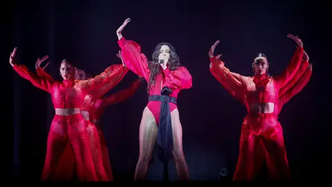 Rosalía en su concierto en Barcelona Rosalía en su concierto en Barcelona