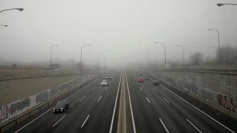 La niebla en la operación de salida La niebla en la operación de salida