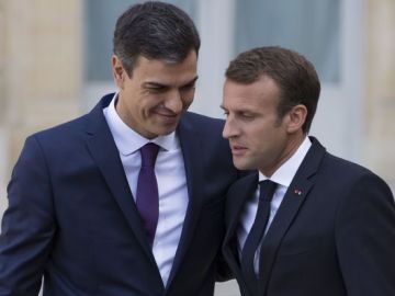 Pedro Sanchez Emmanuel Macron_643x397