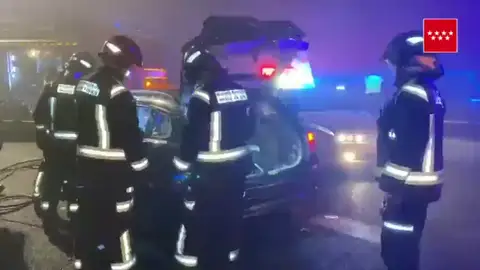Un muerto en un accidente provocado por un kamikaze que circulaba en sentido contrario en Madrid Un muerto en un accidente provocado por un kamikaze que circulaba en sentido contrario en Madrid