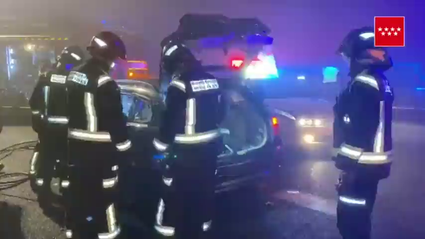 Un muerto en un accidente provocado por un kamikaze que circulaba en sentido contrario en Madrid
