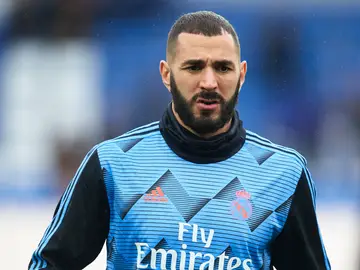 Karim Benzema durante un entrenamiento con el Real Madrid Karim Benzema durante un entrenamiento con el Real Madrid