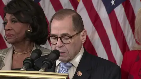 Los demócratas desvelan sus cargos contra Trump en el impechment: abuso de poder y obstrucción al Congreso Los demócratas desvelan sus cargos contra Trump en el impechment: abuso de poder y obstrucción al Congreso