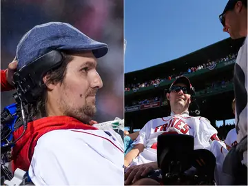 Pete Frates invitado a un partido de los Boston College Pete Frates invitado a un partido de los Boston College