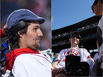 Pete Frates invitado a un partido de los Boston College Pete Frates invitado a un partido de los Boston College