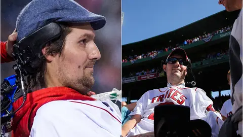 Pete Frates invitado a un partido de los Boston College Pete Frates invitado a un partido de los Boston College