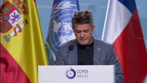 Streaming de la intervención de Alejandro Sanz en la Cumbre del Clima, en directo Streaming de la intervención de Alejandro Sanz en la Cumbre del Clima, en directo