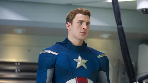 Chris Evans como Capitán América Chris Evans como Capitán América